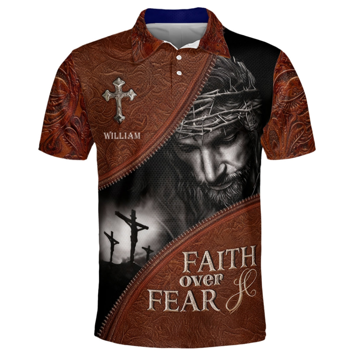 Faith Over Fear | Personalized Polo Shirt