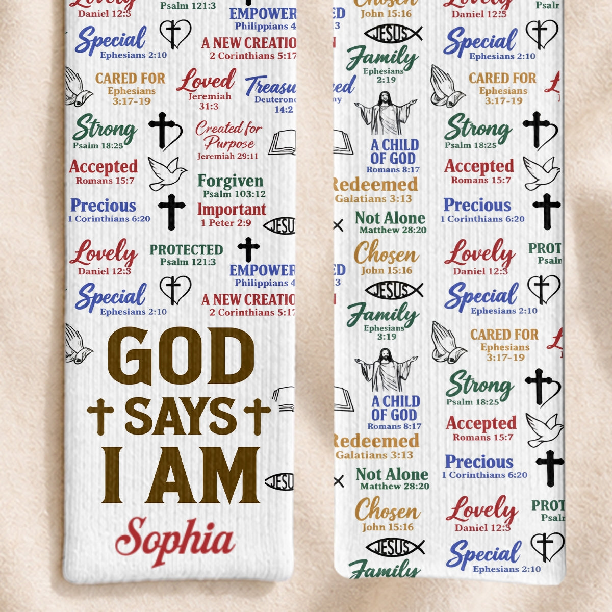 God Says I Am, Gift For Women | Personalized Scarf