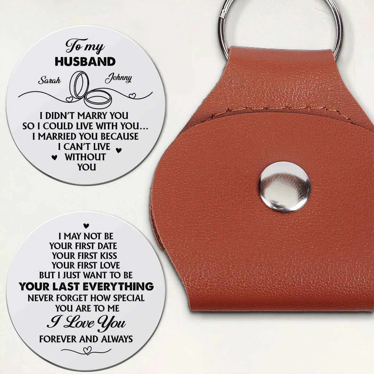 I Married You Because I Can't Live Without You - Personalized Pocket Hug