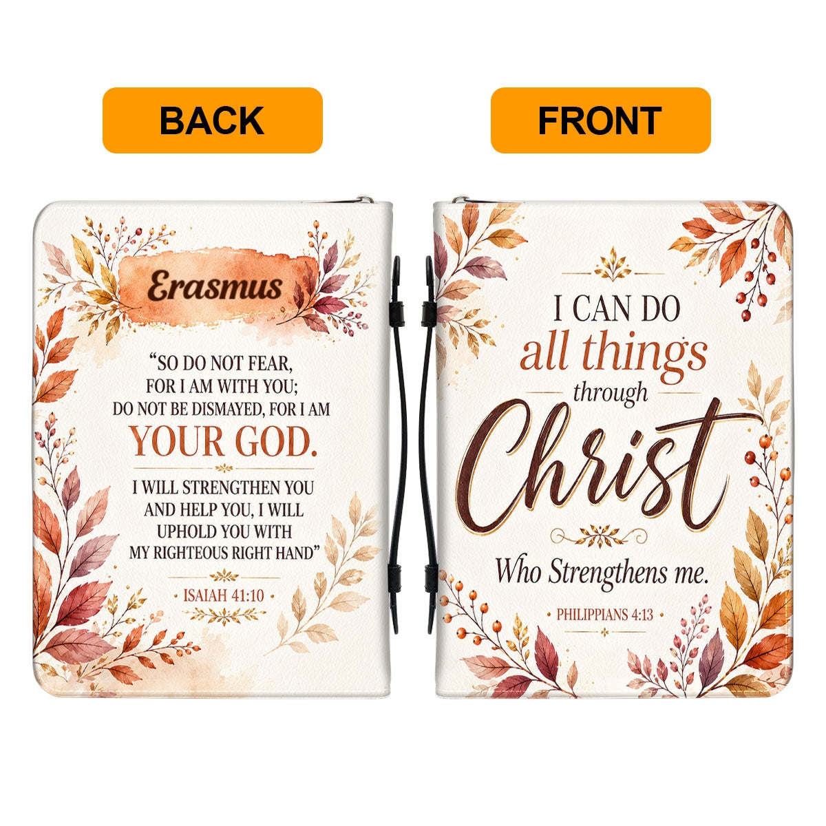 I Can Do All Things Through Christ Who Strengthens Me, Gift For Women | Personalized Bible Cover