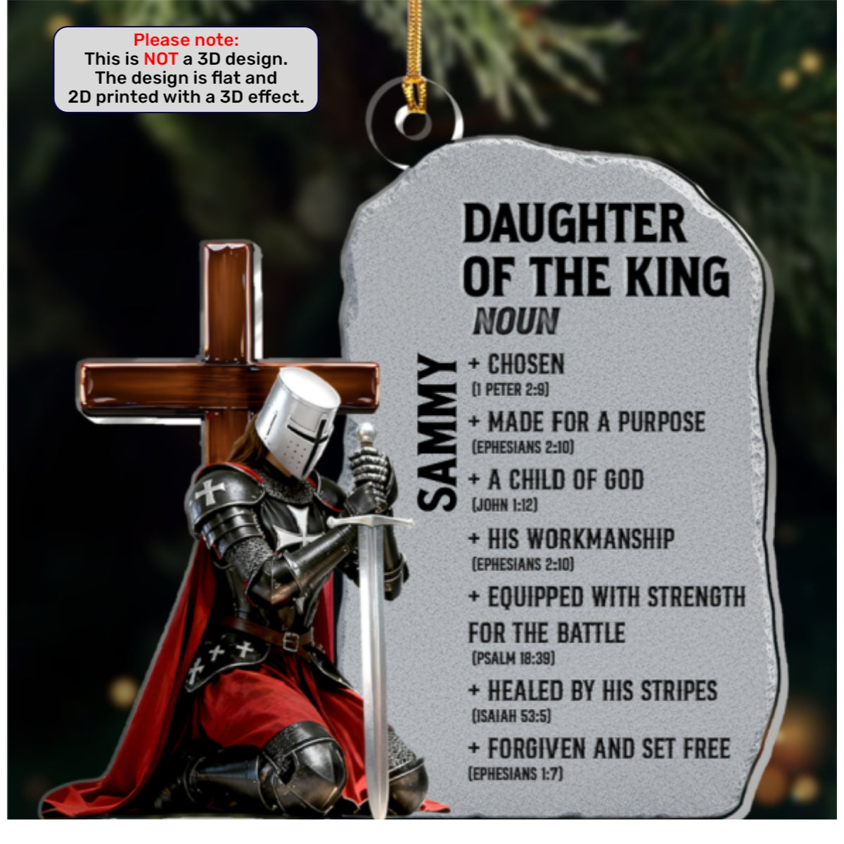 Child Of God, Gift For Him | Personalized 1-Layer Acrylic Ornament
