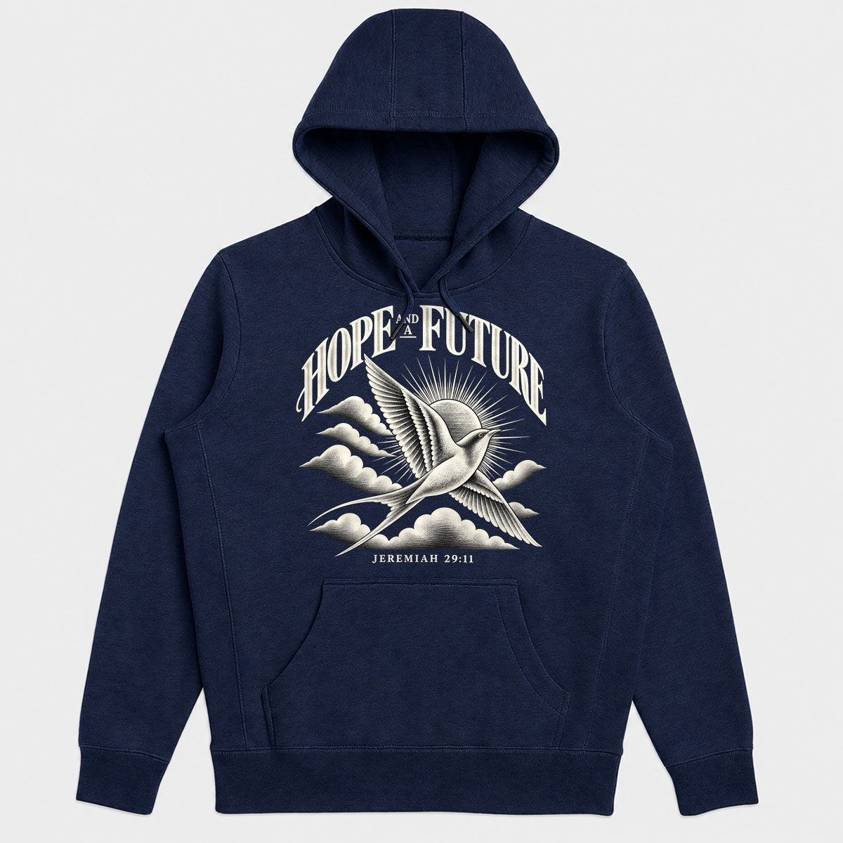 Hope And A Future, Jeremiah 29:11, Gift For Christian Graduates - 2D Unisex Hoodie