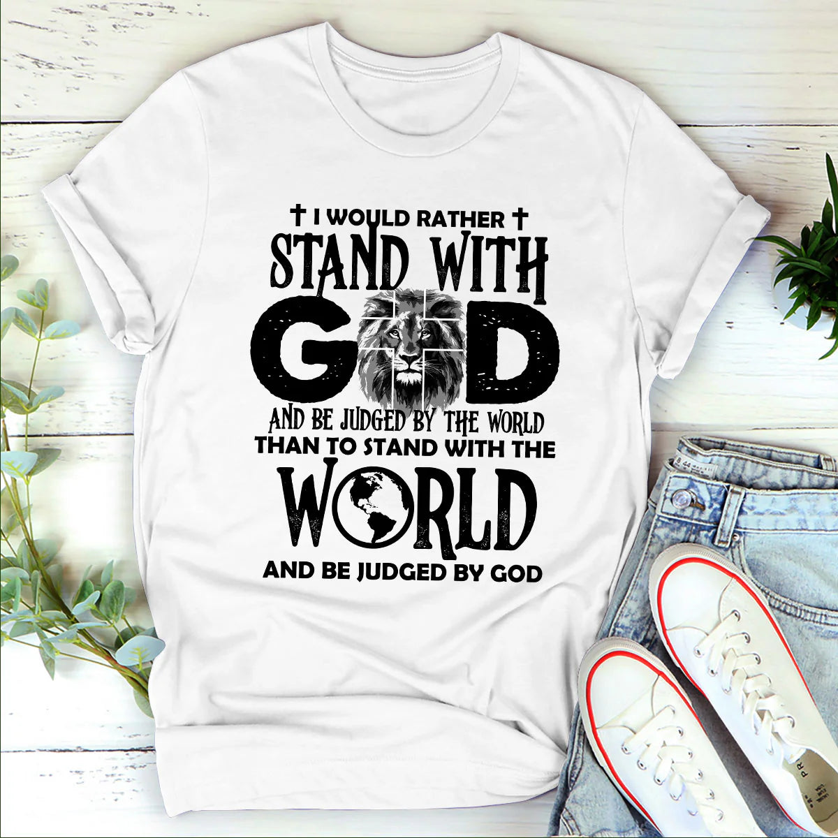 I Would Rather Stand With God | 2D Unisex Long Sleeve