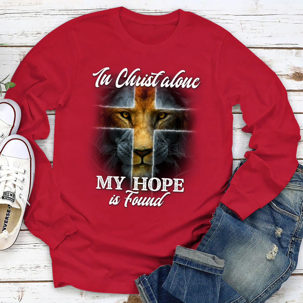 In Christ Alone, I Found My Hope | 2D Unisex Long Sleeve