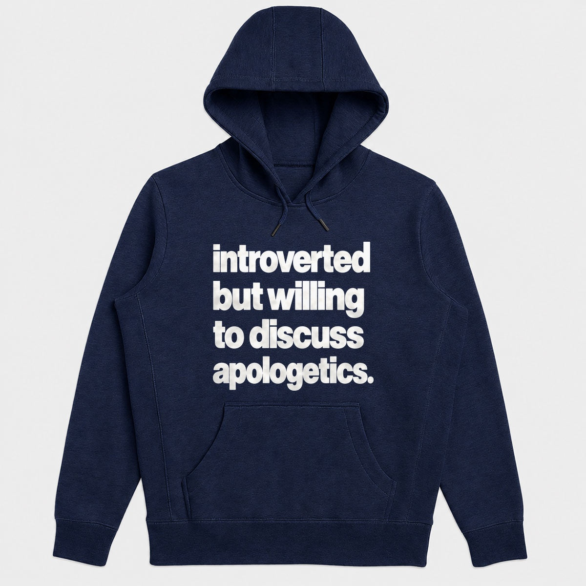 Introverted But Willing To Discuss Apologetics, Gift For Christian Introverts - 2D Unisex Hoodie