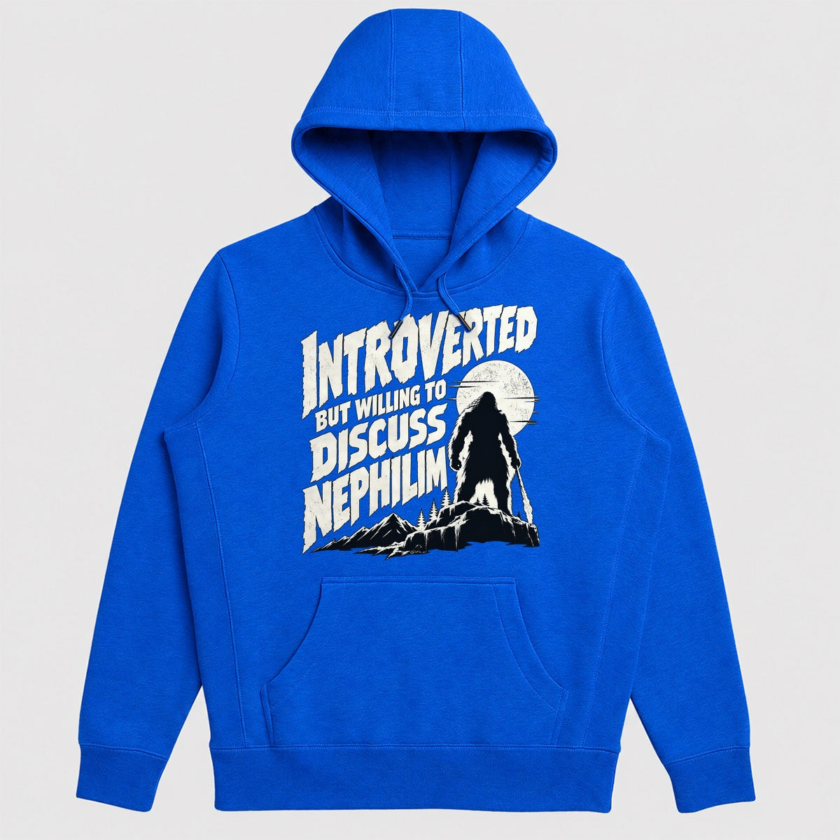 Introverted But Willing To Discuss Nephilim, Gift For Bible Nerds - 2D Unisex Hoodie