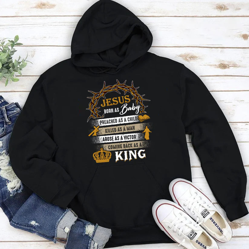 Jesus Born As A Baby | 2D Unisex Hoodie