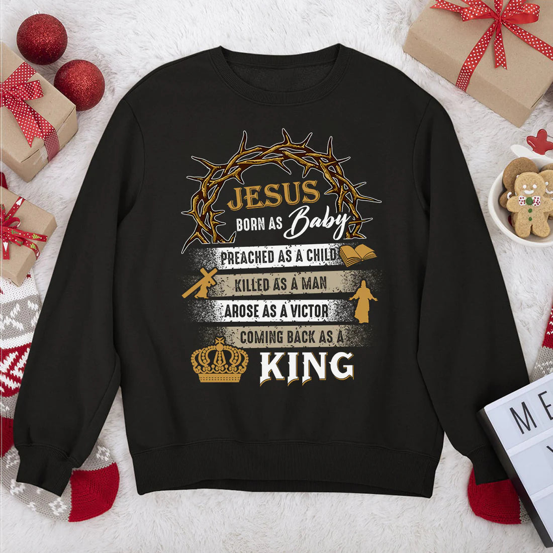 Jesus Killed As A Man | 2D Unisex Sweatshirt