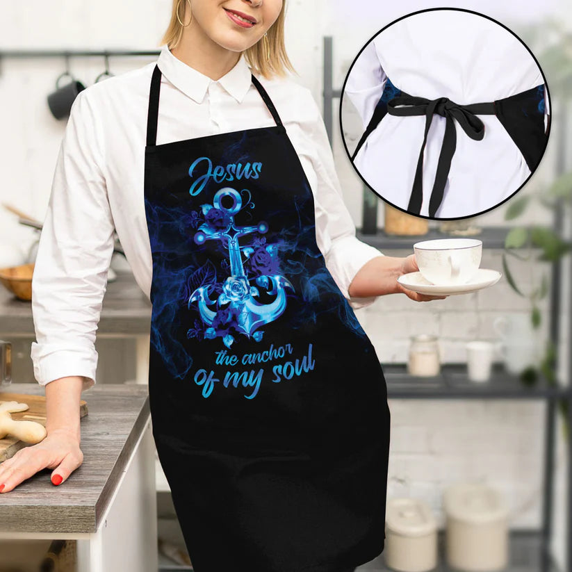 Jesus The Anchor Of My Soul - Apron With Neck Strap