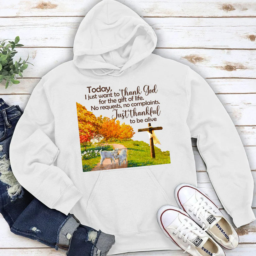 Just Thankful To Be Alive | 2D Unisex Hoodie