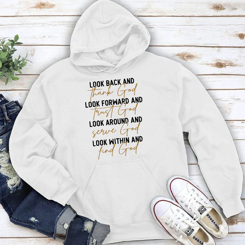 Look Back And Thank God | 2D Unisex Hoodie