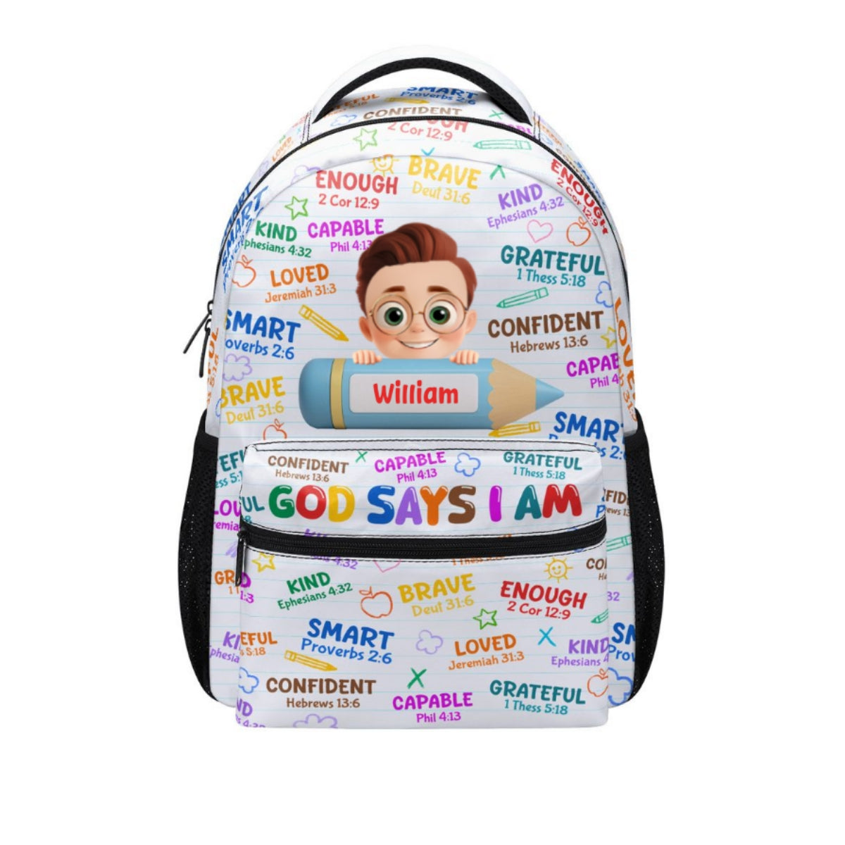 God Says I Am | Personalized Backpack