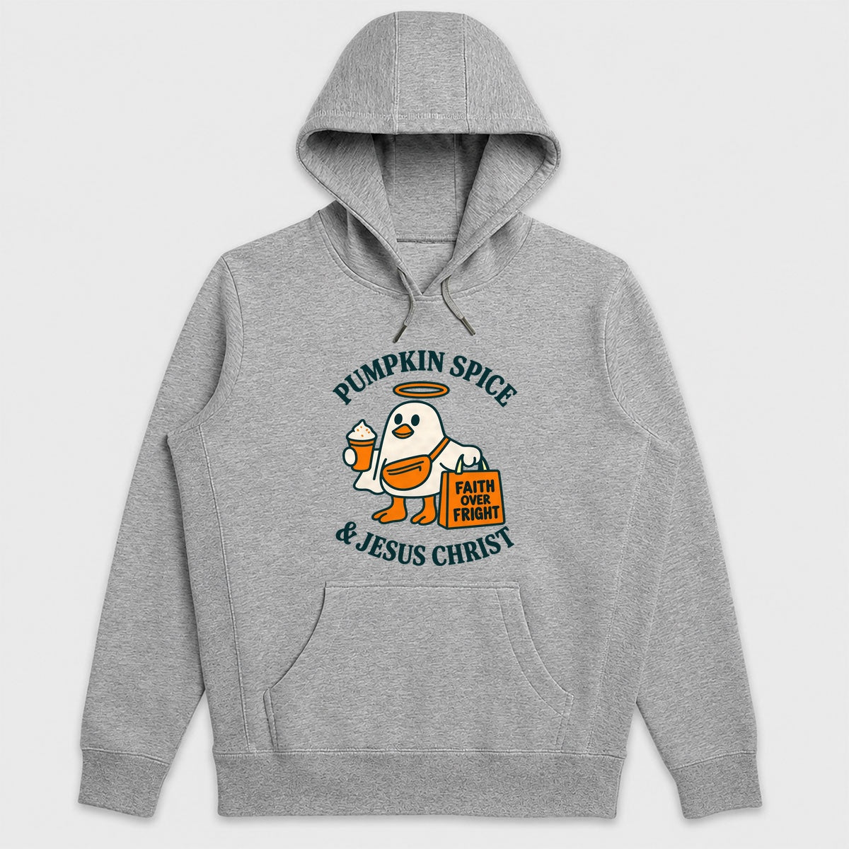 Pumpkin Spice And Jesus Christ, Gift For Christian Fall Lovers - 2D Unisex Hoodie