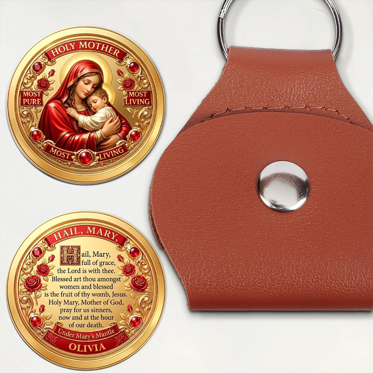 Holy Mother, Gift of Devotion | Personalized Pocket Hug