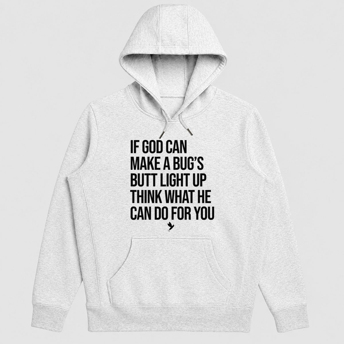 If God Can Make A Bug's Butt Light Up Think What He Can Do For You, Funny Christian Gift - 2D Unisex Hoodie