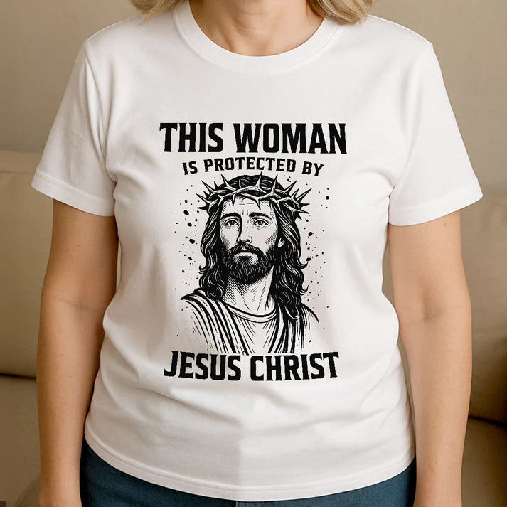 This Man Is Protected By Jesus | 2D Unisex T-shirt
