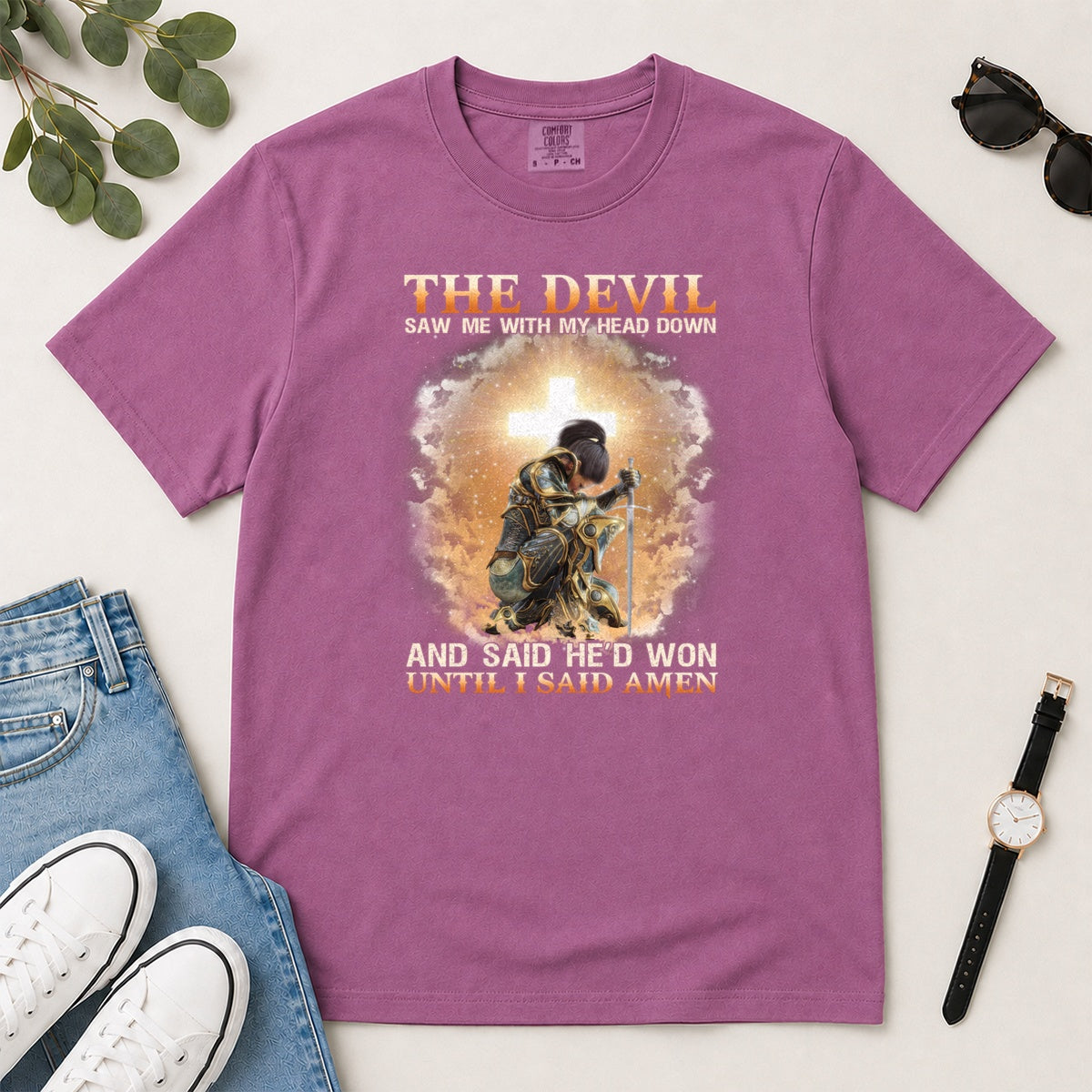 Until I Said Amen, Gift For Christian Prayer Warriors - 2D Unisex Garment-dyed T-shirt