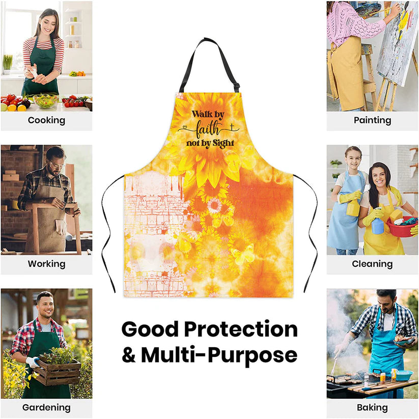 Walk By Faith Not By Sight - Apron With Neck Strap