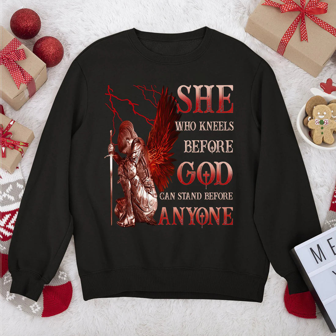 Who Kneels Before God Can Stand Before Anyone | 2D Unisex Sweatshirt