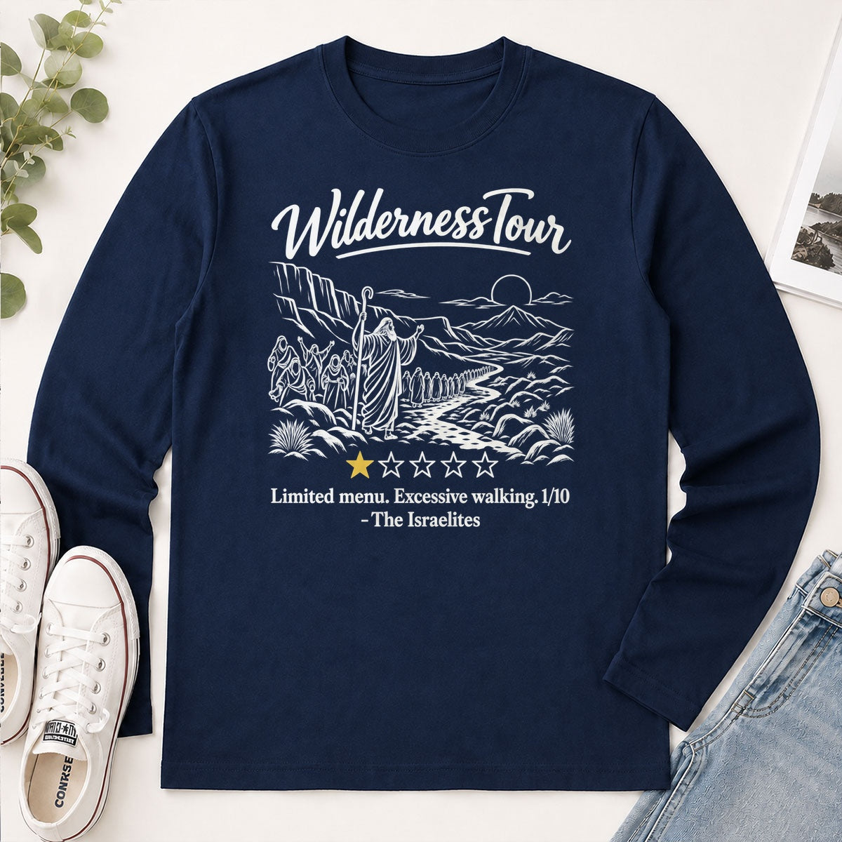 Wilderness Tour Limited Menu Excessive Walking The Israelites, Gift For Bible Lovers - 2D Unisex Long Sleeve