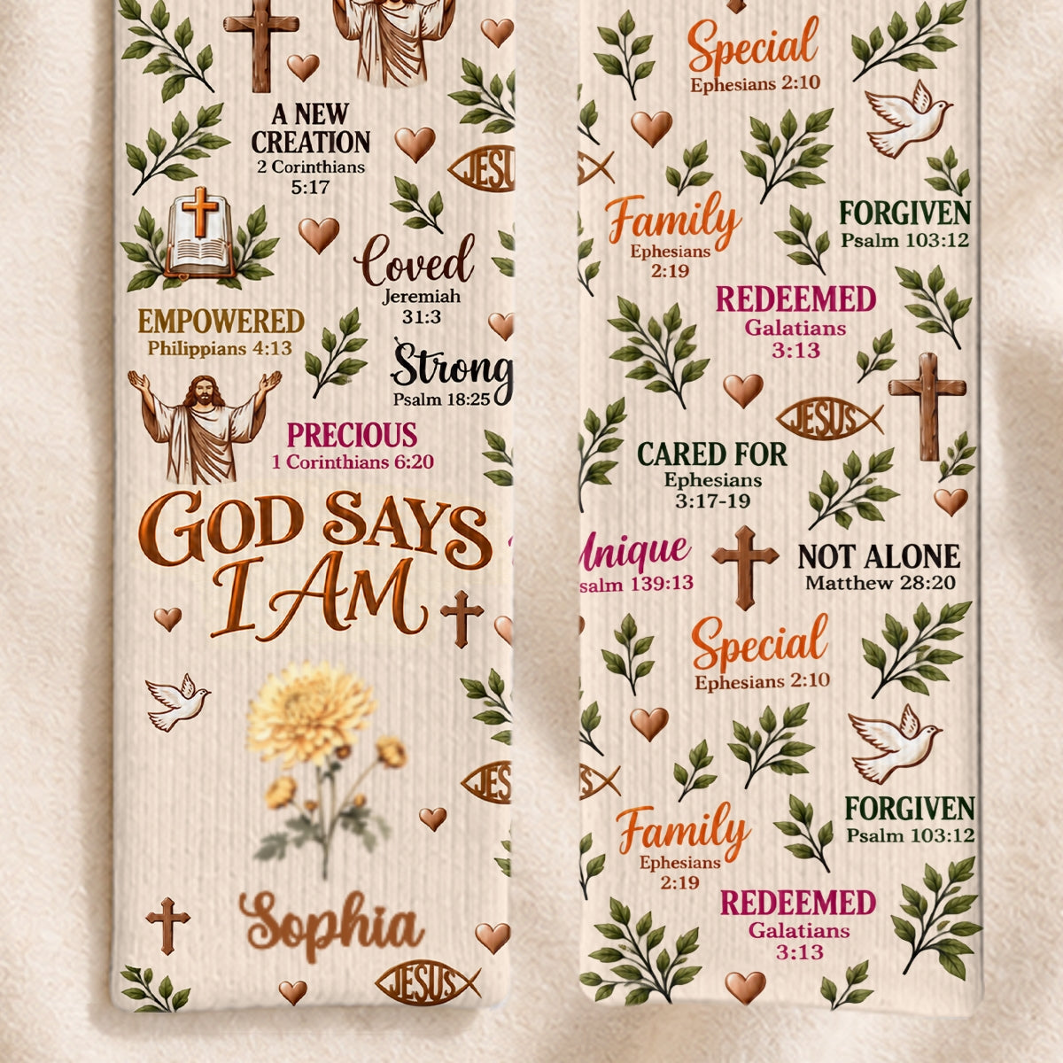 God Says I Am, Gift For Women | Personalized Scarf