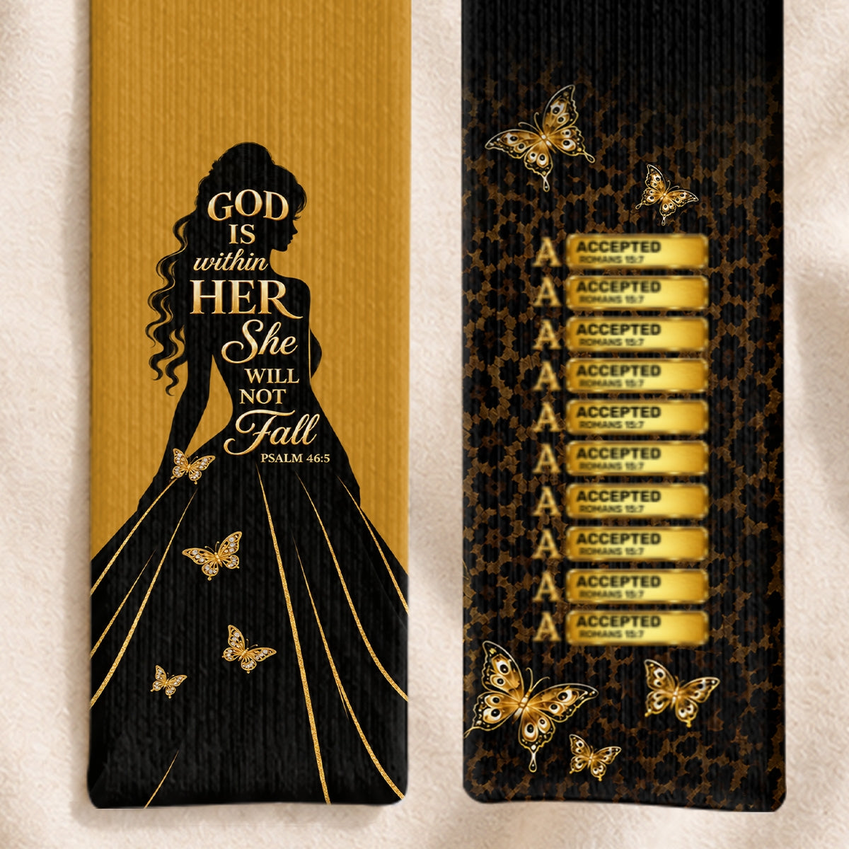 God Is Within Her She Will Not Fall , Gift For Women | Personalized Scarf