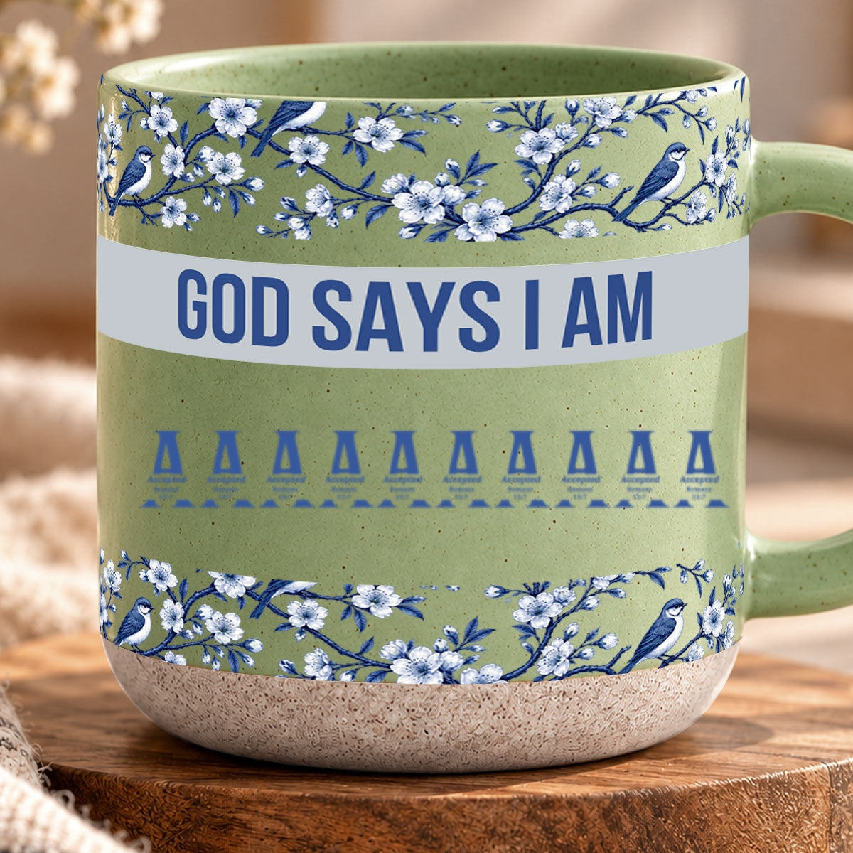 God Says I Am, Personalized Gift For Loved One | Personalized Pottery Mug