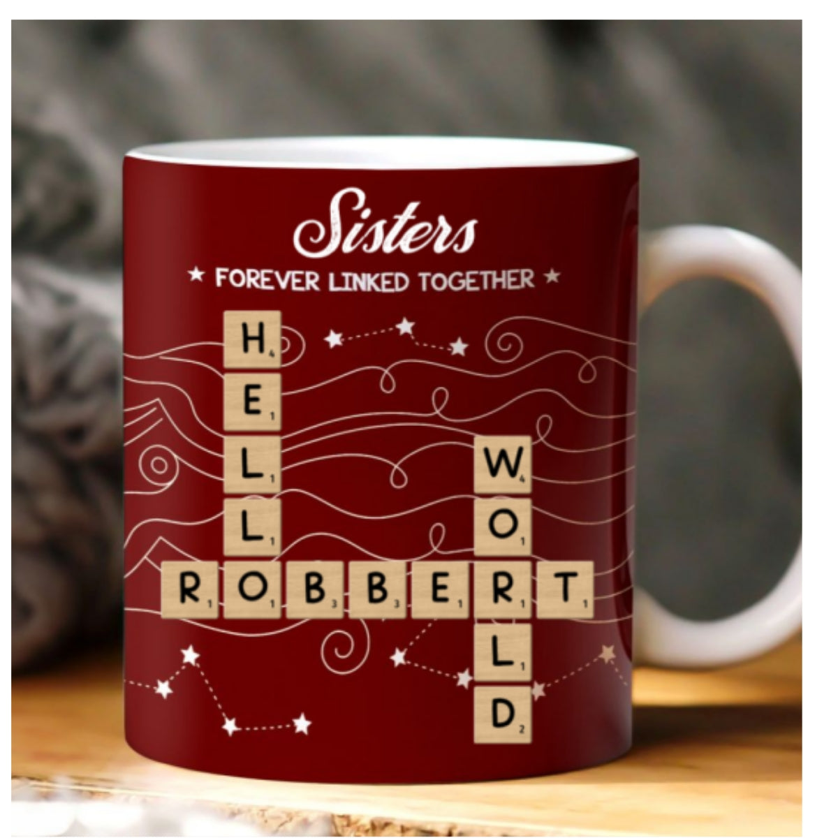 Forever Linked Together, Personalized Gift For Loved One | Personalized Ceramic Coffee Mug