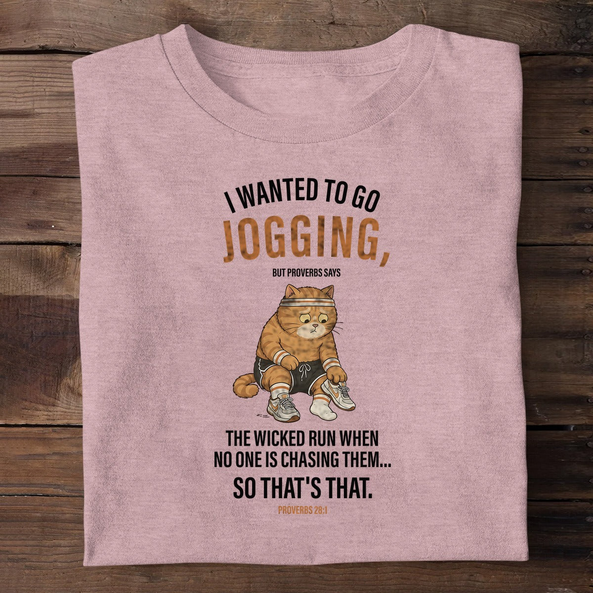 The Wicked Run When No One Is Chasing Them — Proverbs 28:1, Christian Gift | 2D Unisex T-shirt