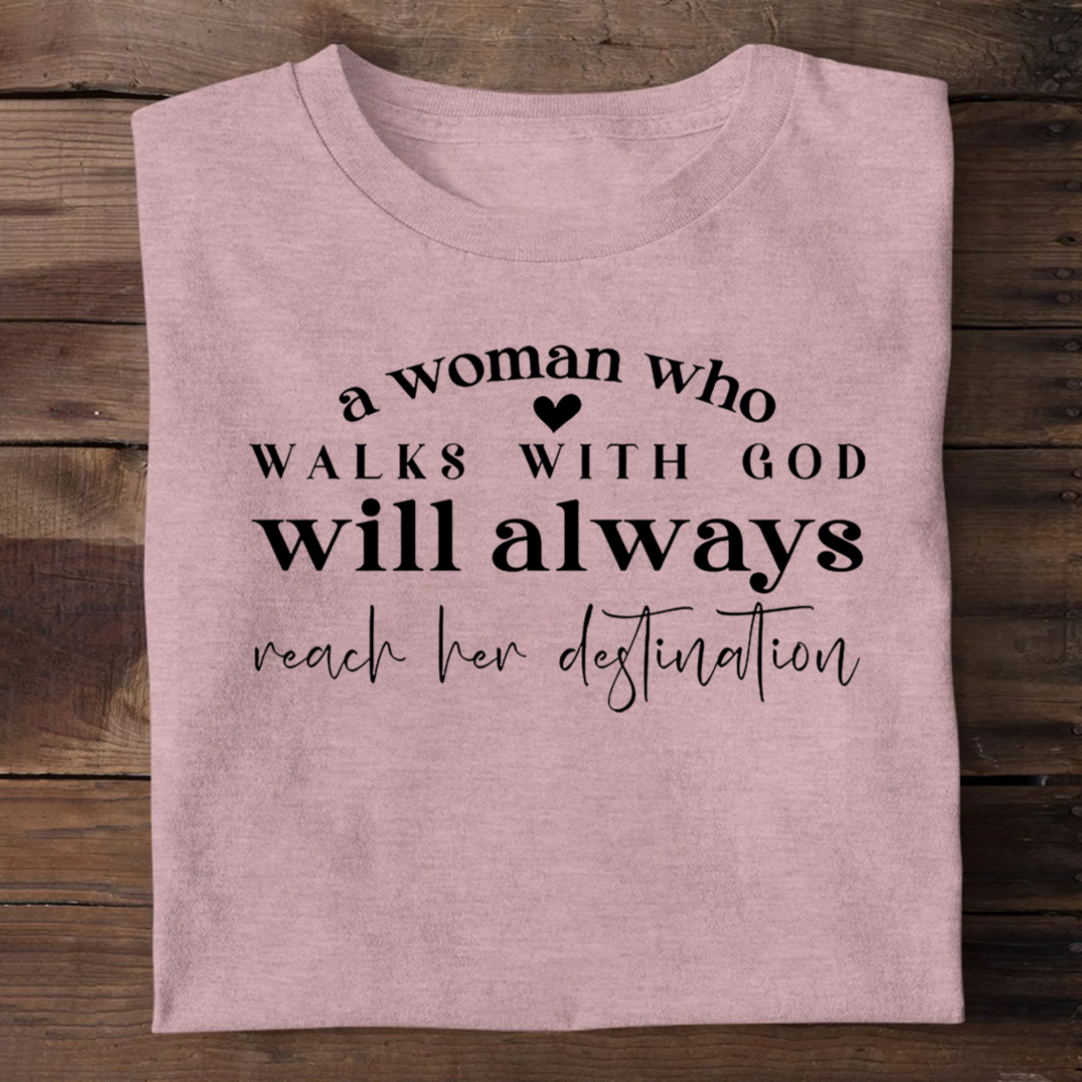 A Woman Who Walks With God | 2D Unisex T-shirt