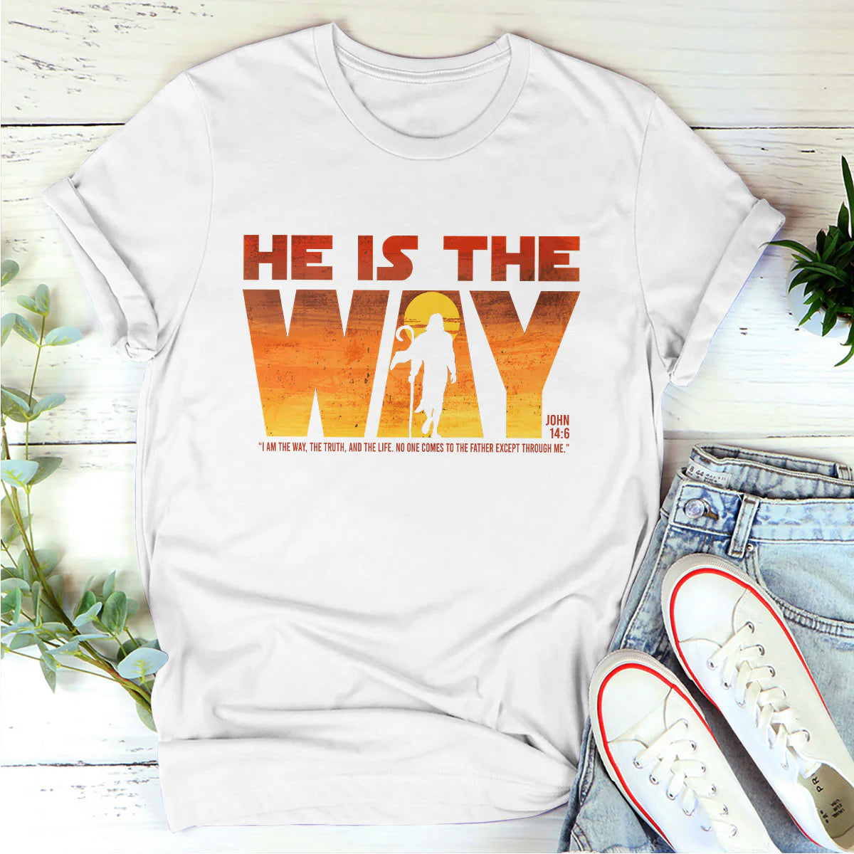 He Is The Way | Personalized 2D Unisex T-shirt