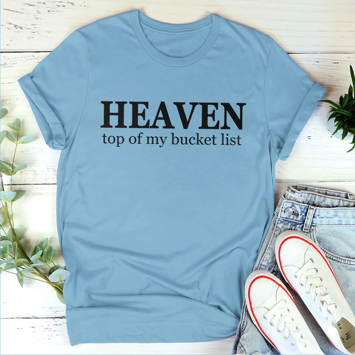Top Of My Bucket List | Personalized 2D Unisex T-shirt