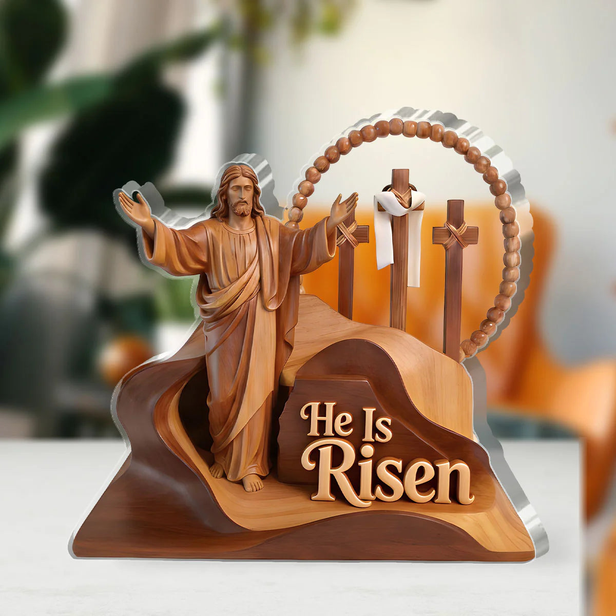 The Risen Savior | Custom Shaped Acrylic Plaque