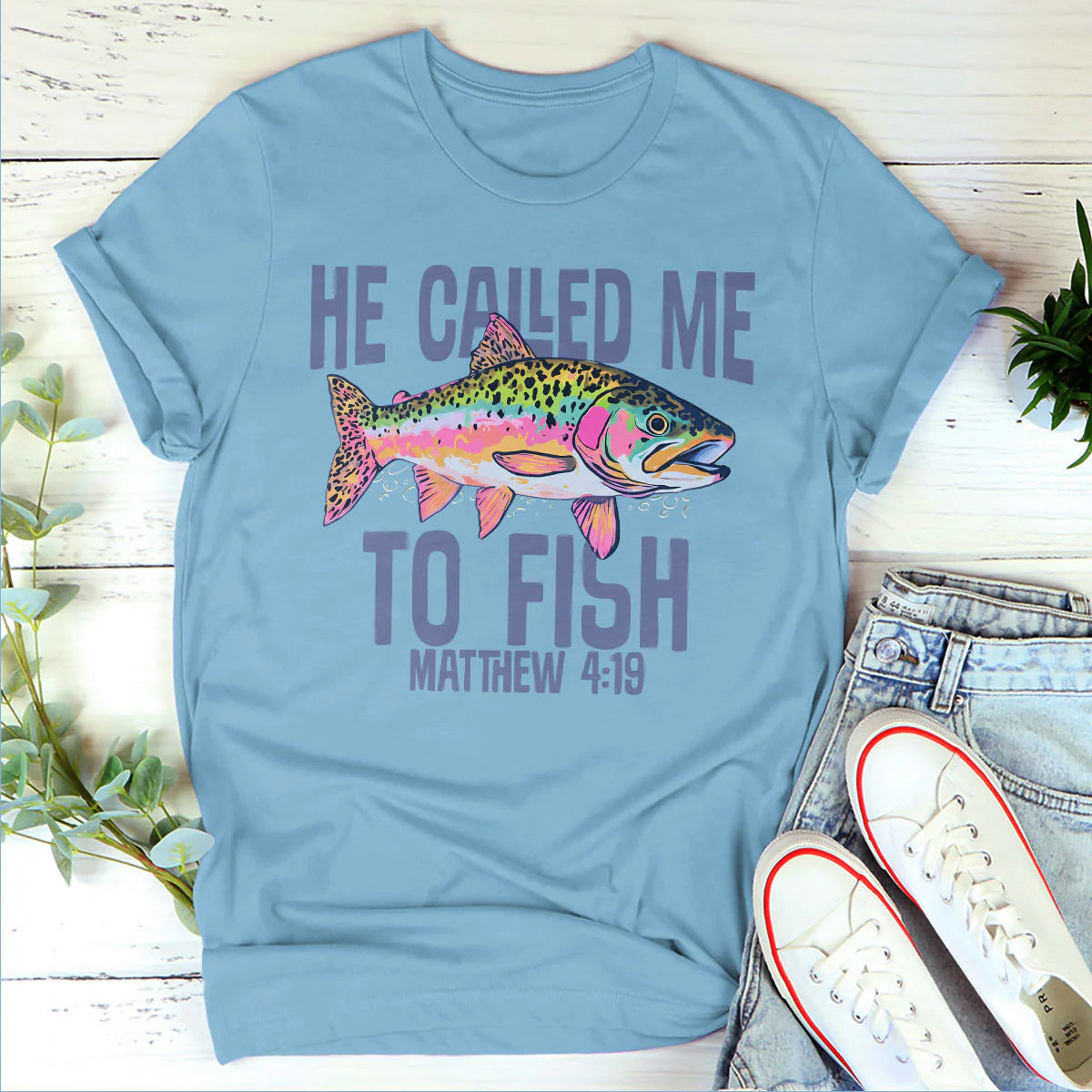 He Called Me To Fish | Personalized 2D Unisex T-shirt
