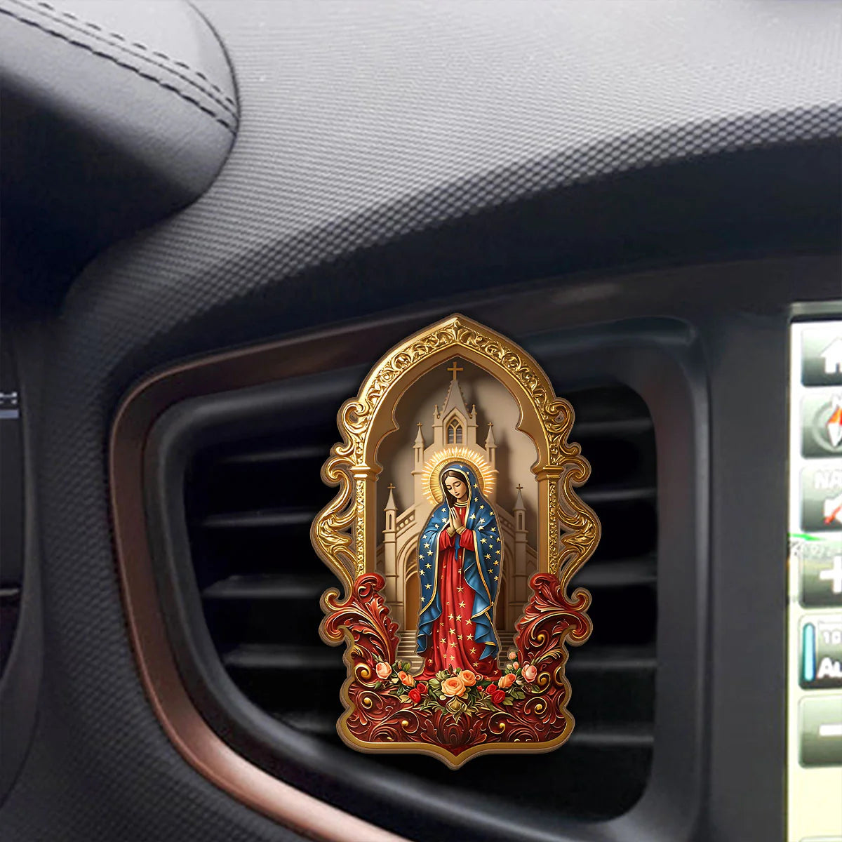 Our Lady Of Guadalupe - Car Visor Clip