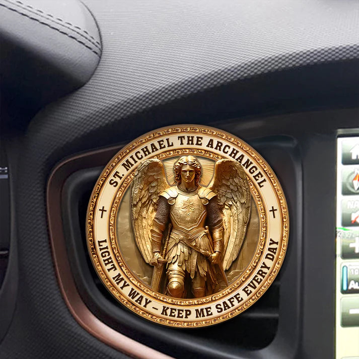 Archangel Michael Heaven’s Guardian - Car Visor Clip