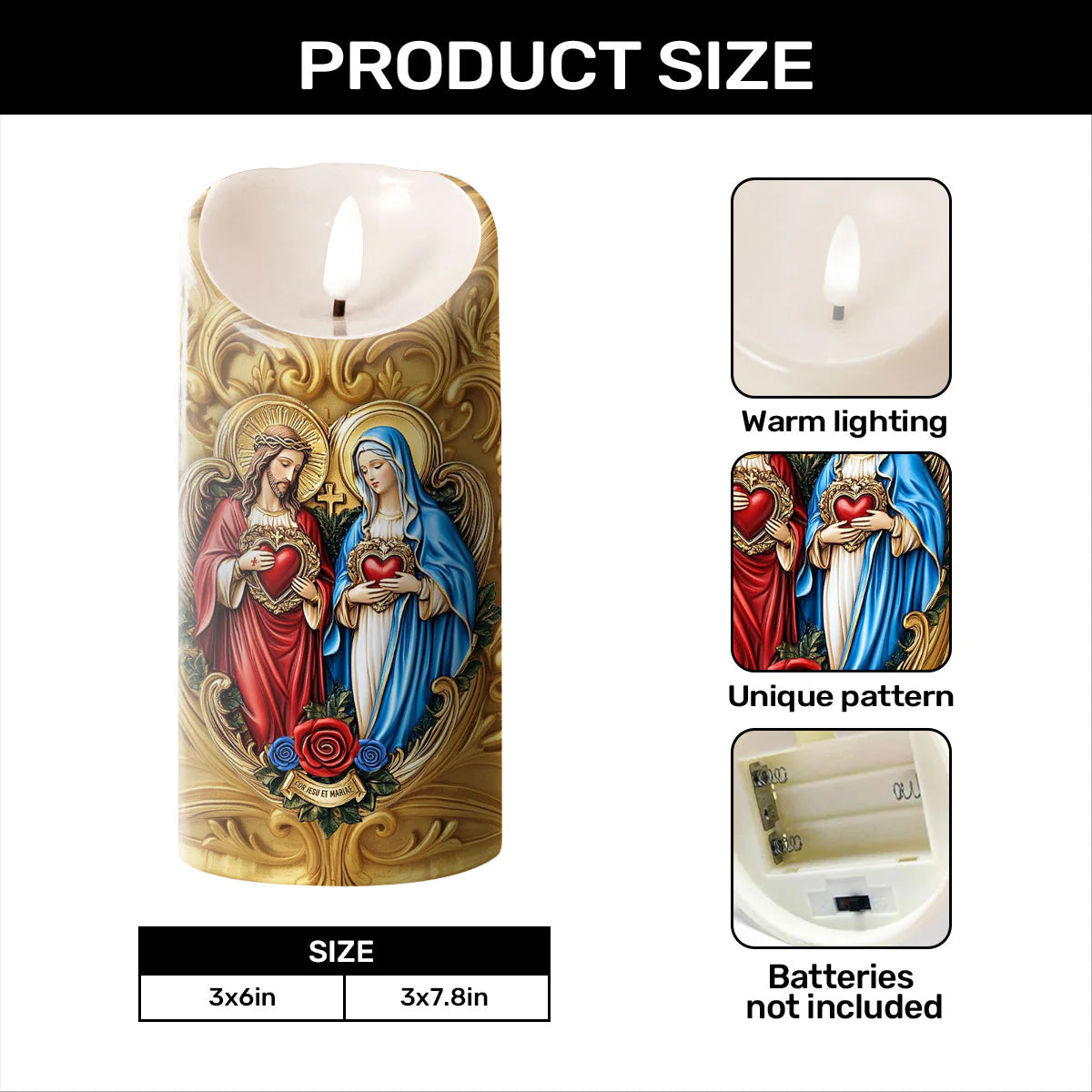 Eternal Hearts Of Heaven - Flameless LED Candle