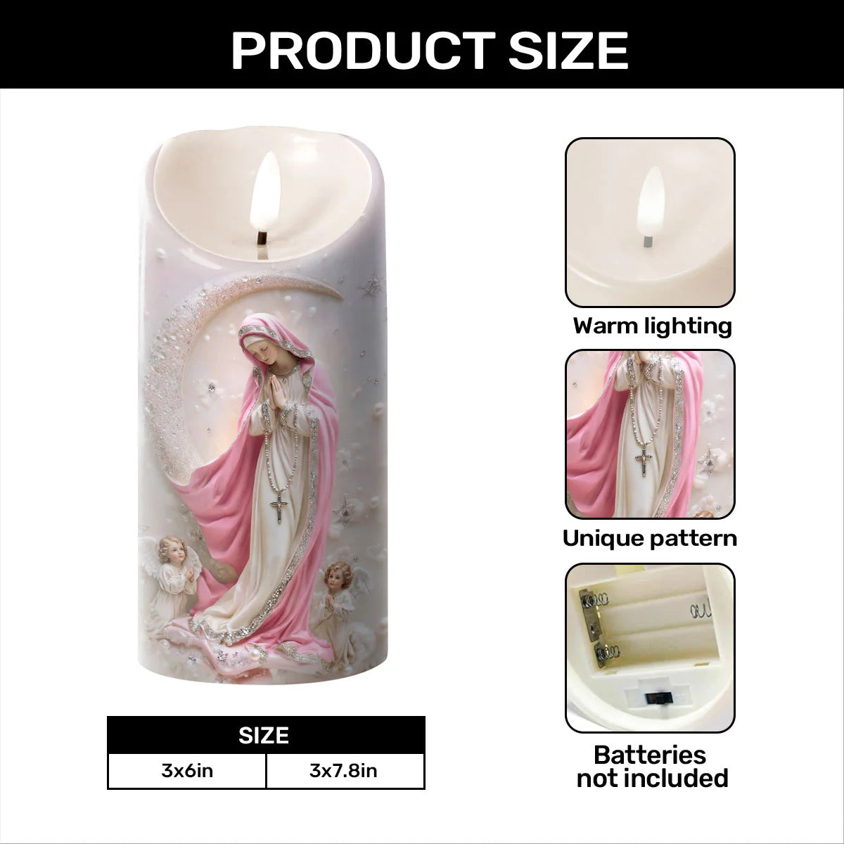 Soft Light, Sacred Night - Flameless LED Candle