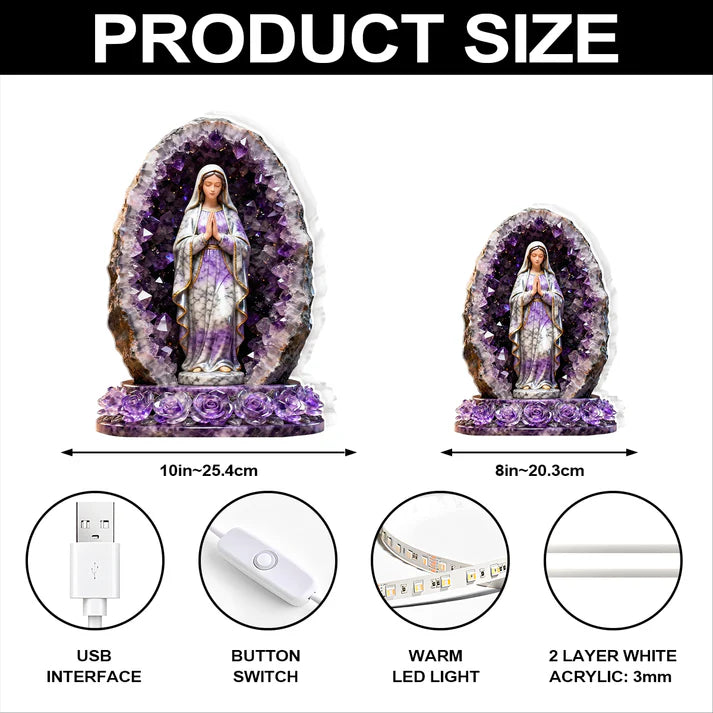 Our Lady of Amethyst Grace - Light Box