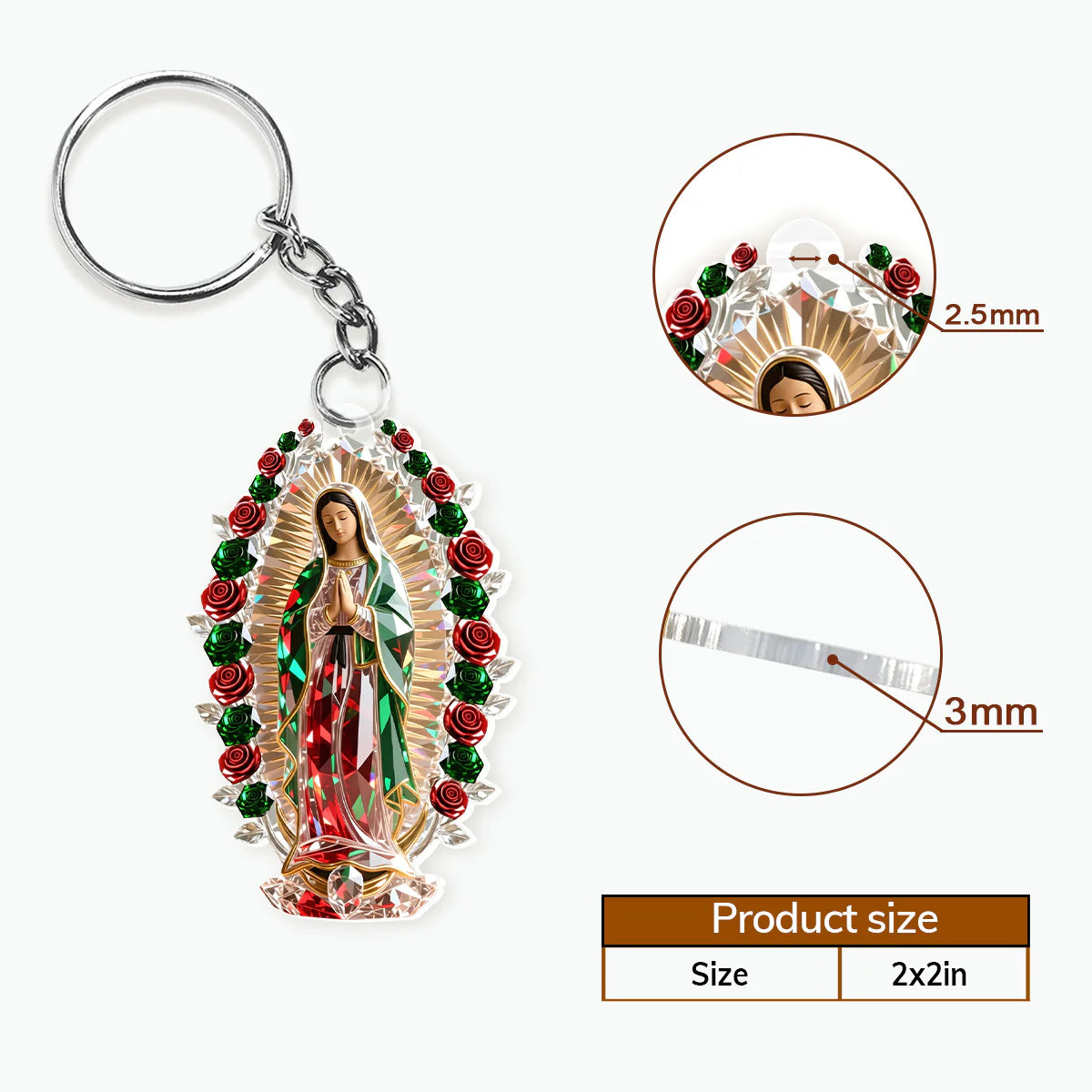 Our Lady Of Guadalupe - Acrylic Keychain