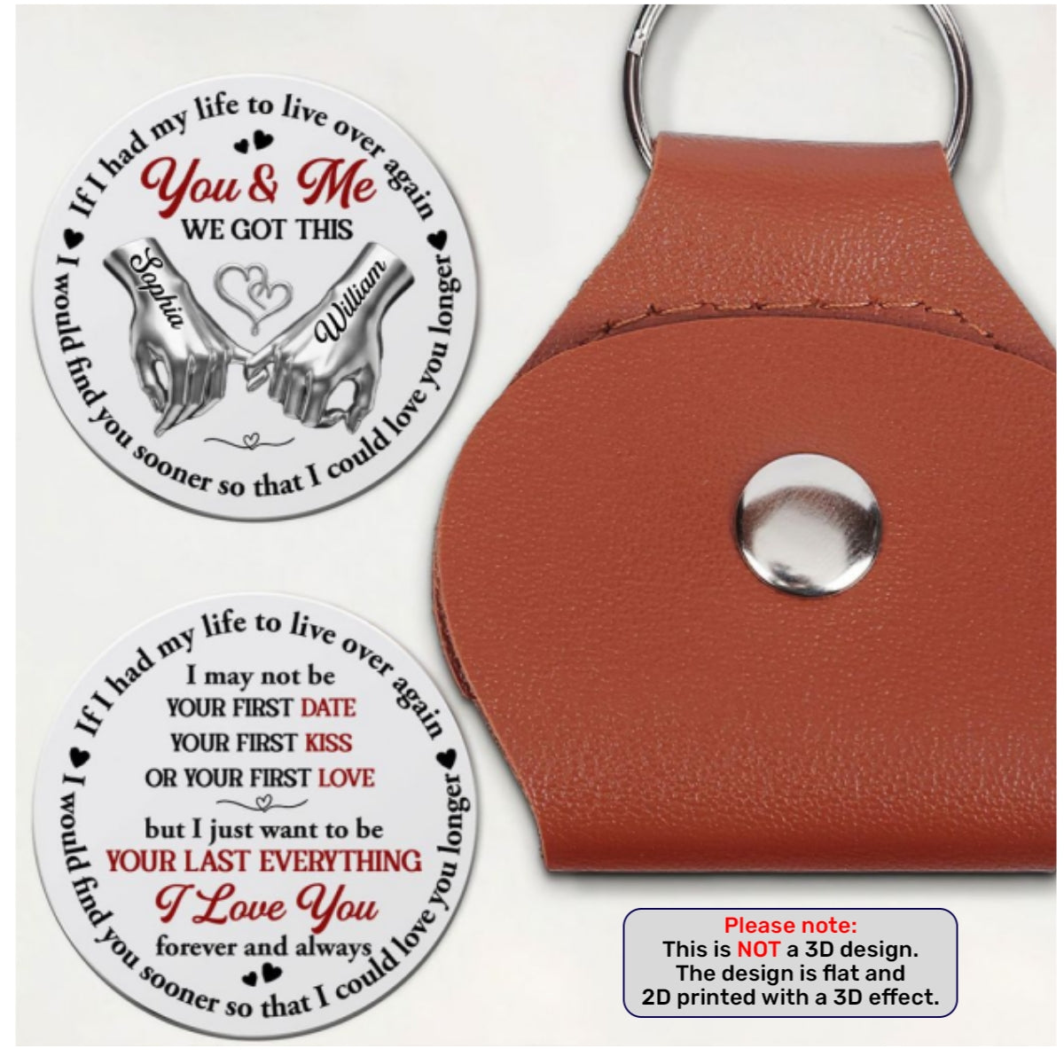 Forever Your Last Everything, Gift For Wife From Husband - Personalized Pocket Hug