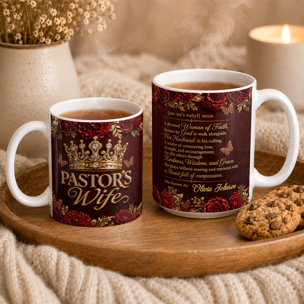 For Pastor’s Wife, Gift For Pastor's Wife | Personalized Ceramic Coffee Mug