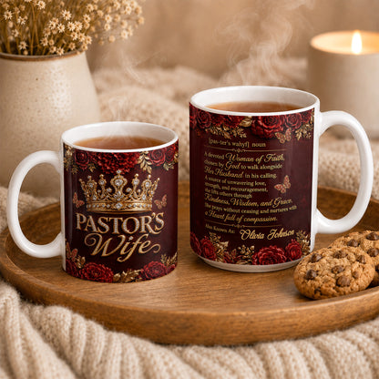 For Pastor’s Wife, Gift For Pastor's Wife | Personalized Ceramic Coffee Mug