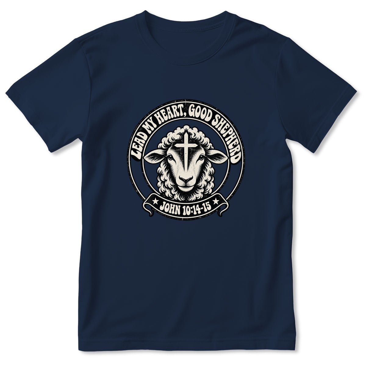 Lead My Heart Good Shepherd, Gift For Christian Mom | 2D Unisex T-shirt