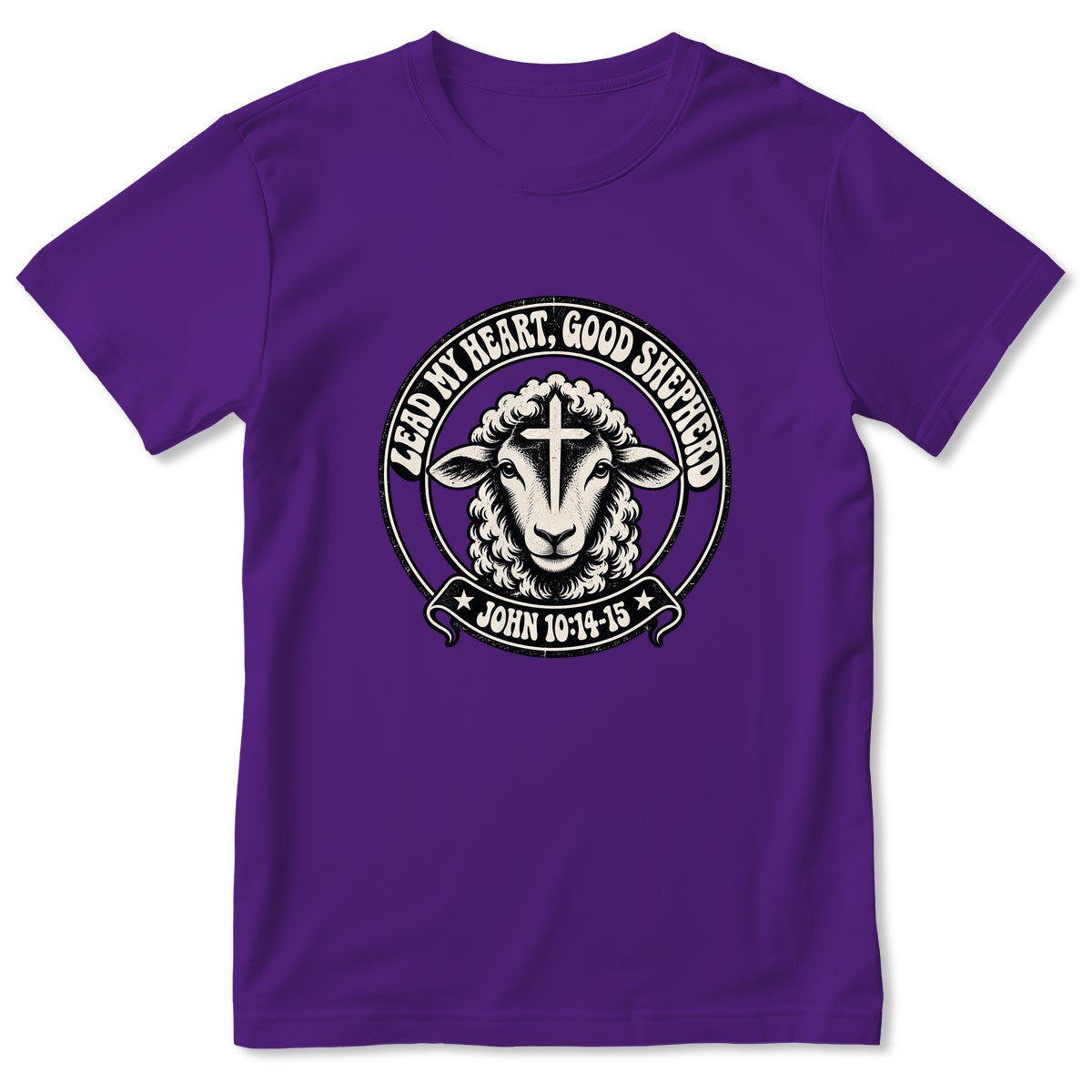 Lead My Heart Good Shepherd, Gift For Christian Mom | 2D Unisex T-shirt