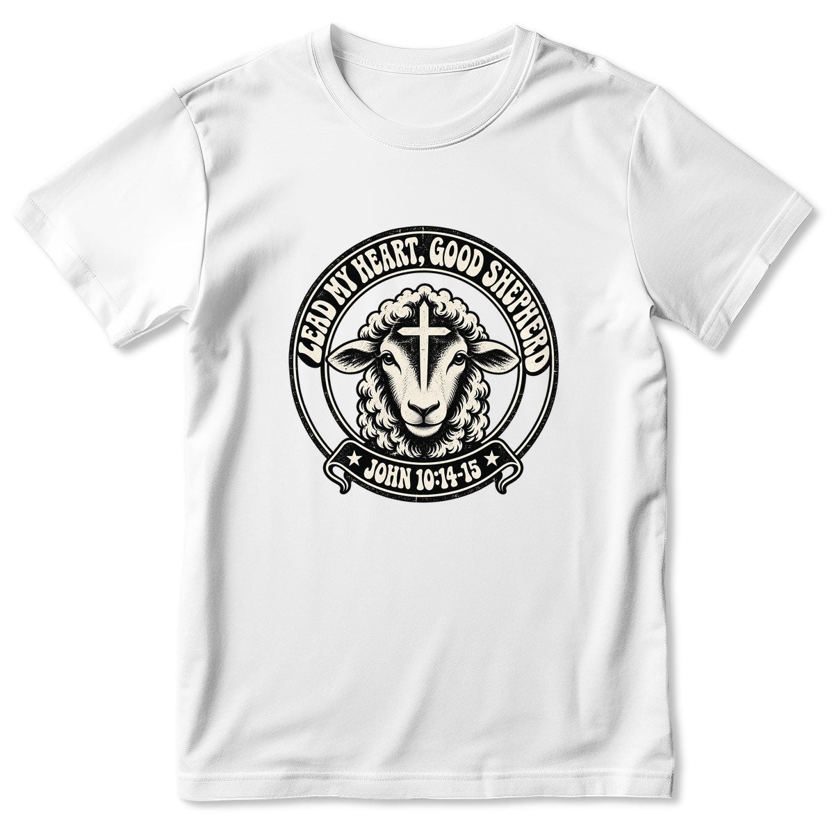 Lead My Heart Good Shepherd, Gift For Christian Mom | 2D Unisex T-shirt