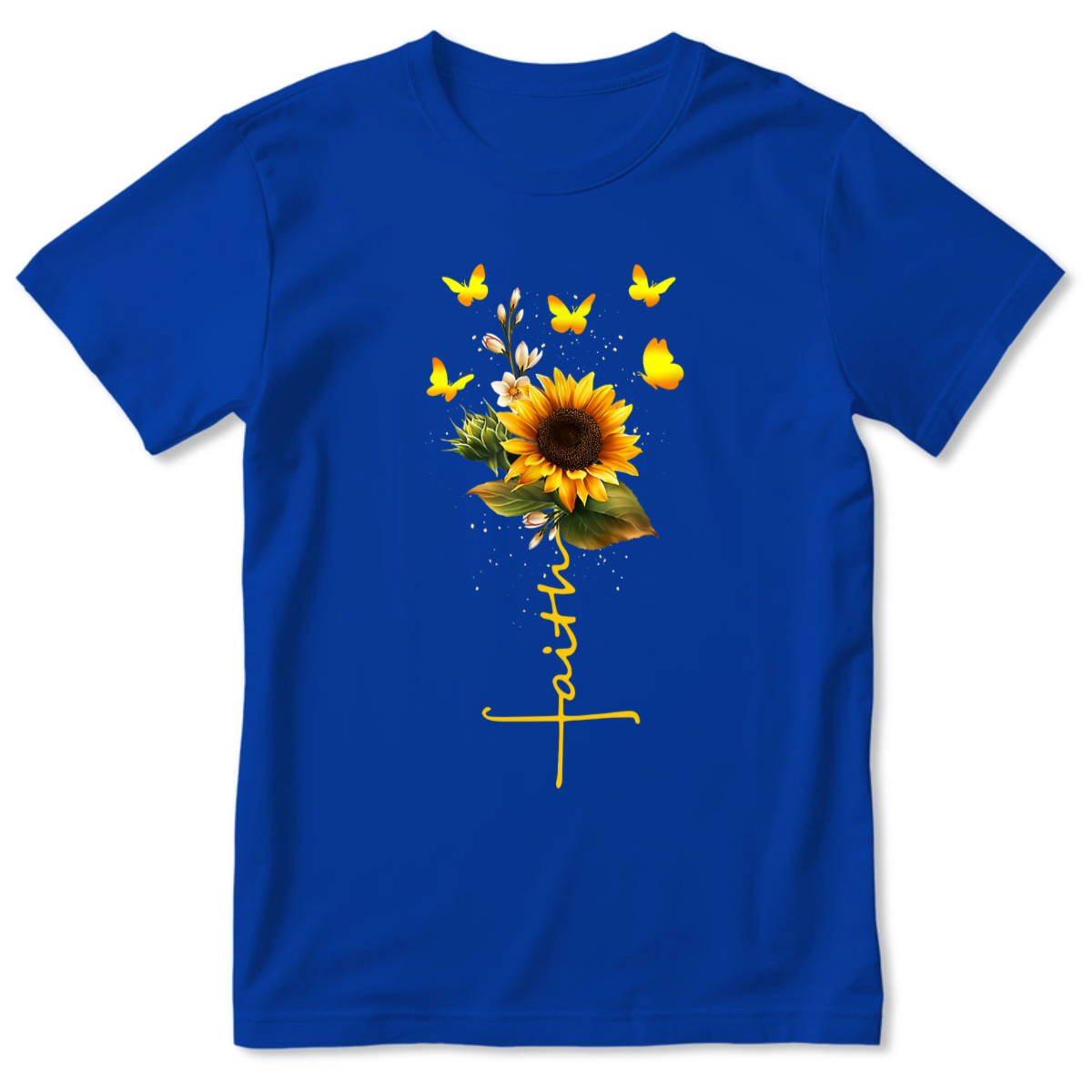 Faith Sunflower | Personalized 2D Unisex T-shirt