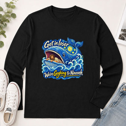Get In Loser We're Goghing To Nineveh, Gift For Art Teacher | 2D Unisex Long Sleeve