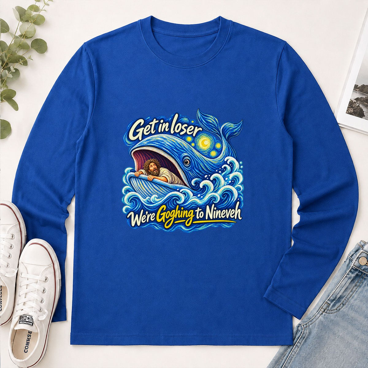 Get In Loser We're Goghing To Nineveh, Gift For Art Teacher | 2D Unisex Long Sleeve