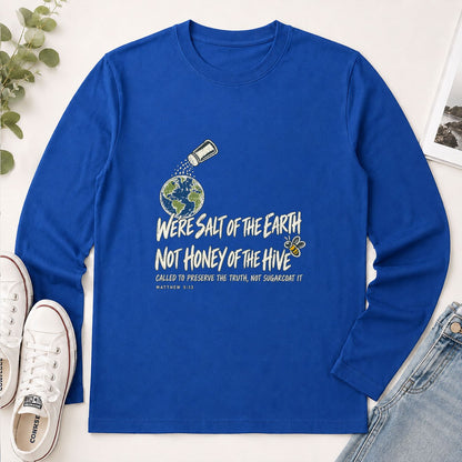 We're Salt Of The Earth Not Honey Of The Hive, Gift For Youth Pastor | 2D Unisex Long Sleeve